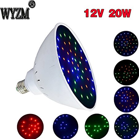 WYZM 20Watt 12Volt Color Changing Pool Lights LED Bulb (12V, 20w)
