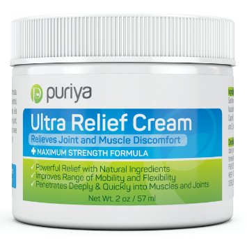 Powerful Joint and Muscle Pain Relief Cream with Patented Ingredients and Proven Results Advanced Natural Formula for Knee Back Foot Neck Shoulder Hip Wrist Tendon and Chronic Pain