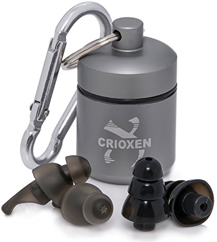 Noise Cancelling Ear Plugs by Crioxen Earplugs for Music & Musicians Travel Shooting Hunting