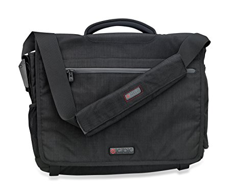 ECBC Zeus Messenger Bag for 15-Inch Laptop, Black