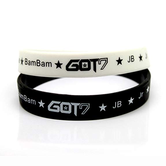Fanstown GOT7 Kpop 2 pieces Silicon wristband bracelet accessoires Official style fanmade