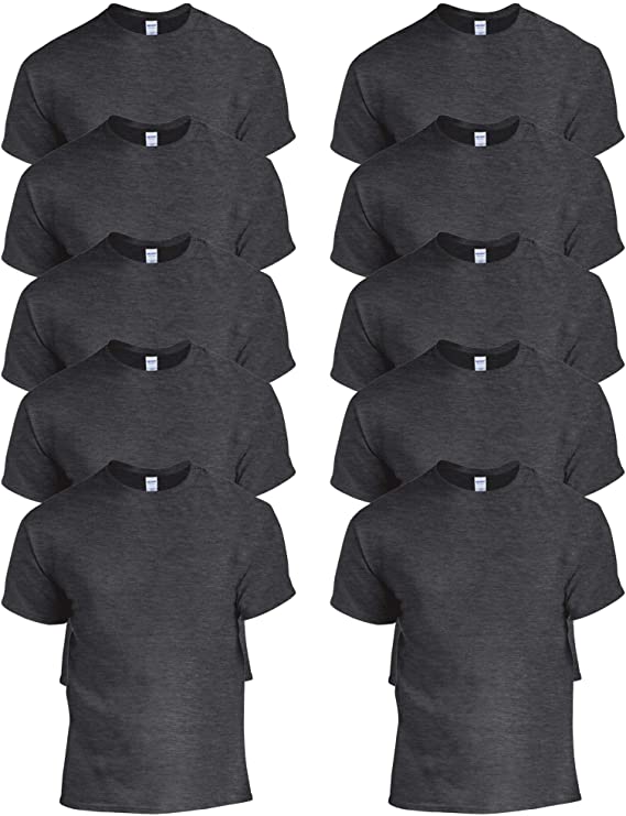 Gildan Men's 10-Pack Heavy Cotton Adult T-Shirt (G5000)