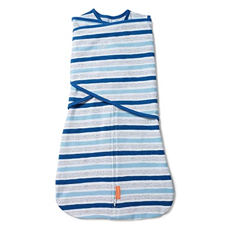 SwaddleMe Arms Free Convertible Swaddle - 1 Pack, Chambray Stripe, 3-6 Months
