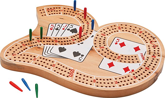 Mainstreet Classics Wooden "29" Cribbage Board Game Set