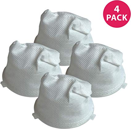 Crucial Vacuum Replacement F5 Filters with Base, Compatible with Dirt Devil F5 Hand Vac Filters with Base, Fits Dirt Devil Scorpion Hand Vacs, HEPA Style, Part 3DEA950001 (4 Pack)