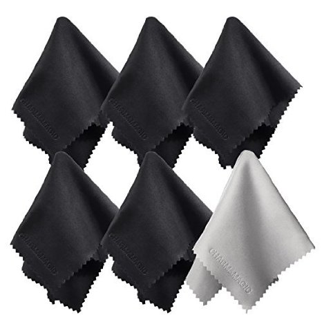 (6 Pack) Charm & Magic Microfiber Cleaning Cloths for All Type of Screens (6)