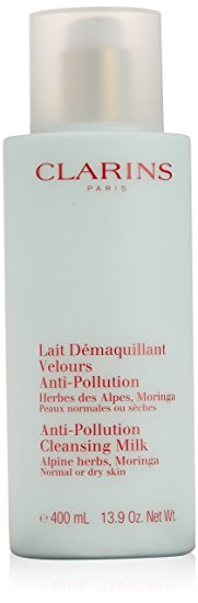 Clarins Anti-pollution Cleansing Milk, Alpine Herbs, 13.9 Ounce