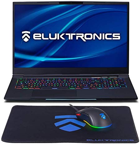 Eluktronics MECH-17 G1Rx Slim & Light NVIDIA RTX 2080 VR Ready Gaming Laptop with Mechanical RGB Keyboard Intel i7-9750H 17.3" 144Hz 512GB NVMe SSD   16GB RAM