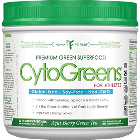 NovaForme CytoGreens For Athletes Acai Berry Green Tea -- 0.6 lbs