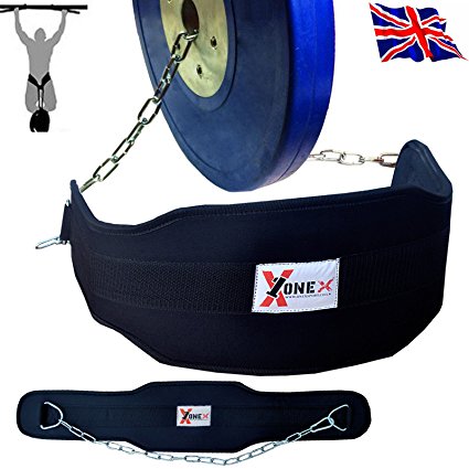 Onex New Dipping Belt Gym Weight Lifting Dipping Power Belt Chain Back Support Fitness Training Body Building