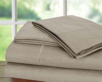 Hotel Collection! Luxury Sheets on Amazon Top Seller in Bedding! - Blockbuster Sale: Todays Special - Luxury 1000 Thread count 100% Egyptian Cotton Sheet Set, Queen - Silver