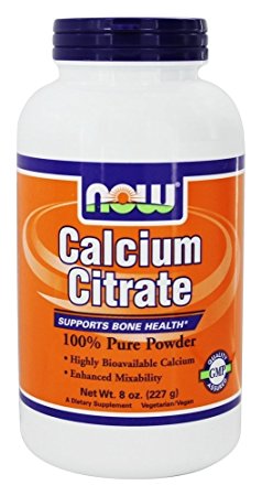 NOW Foods Calcium Citrate 100% Pure, Powder 8 oz