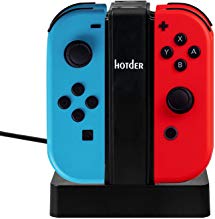 4 in 1 Joy Con Charging Dock Charger Station for Nintendo Switch Joy-Con USB with Individual LEDs Indicator