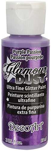 DecoArt Glamour Dust 2-Ounce Purple Passion Glitter Paint