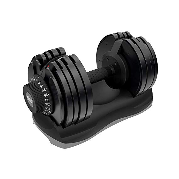 ATIVAFIT Adjustable Dumbbell Fitness Dial Dumbbell with Handle and Weight Plate for Home Gym 1 PCS