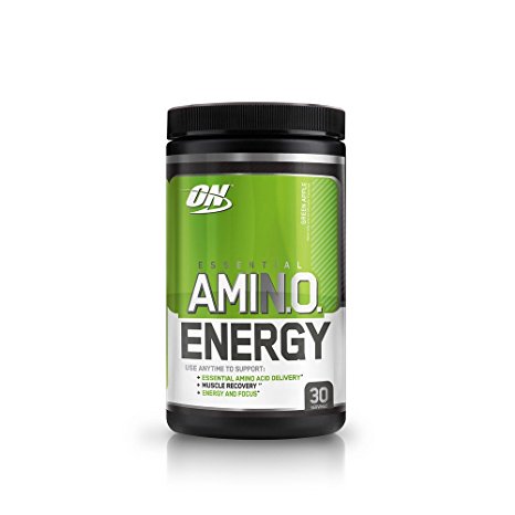 Optimum Nutrition Amino Energy with Green Tea and Green Coffee Extract, Flavor: Green Apple, 30 Servings