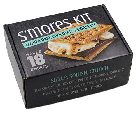 Only Kosher Candy Dark Chocolate S'mores Kit | Kosher Certified Smores Kit - Makes 18 S'mores