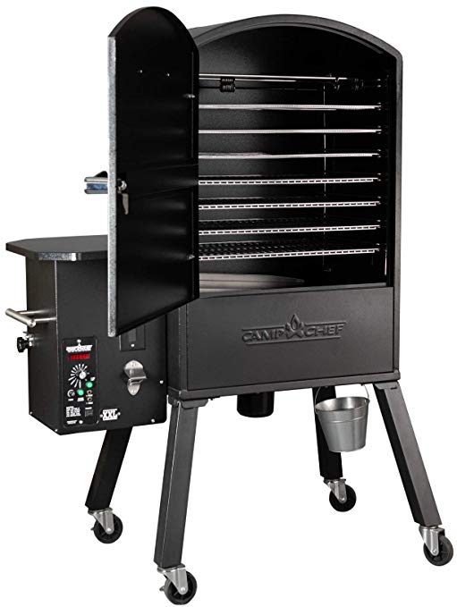 Camp Chef XXL Vertical Pellet Grill and Smoker (PGVXXL) - Smart Smoke Technology - Patented Ash Cleanout - Digital Display - Pellet Purge System