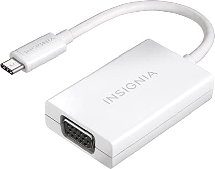 Insignia - USB Type-C-to-VGA Adapter - White