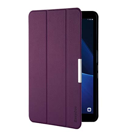 EasyAcc Case Compatible for Samsung Galaxy Tab A 10.1 - Ultra Slim Lightweight Smart Cover Compatible for Galaxy Tab A 10.1 Inch SM-T580/T585 with Stand Function/Auto Sleep Wake-up Function (Purple)