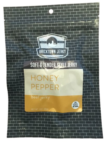Honey Pepper Soft and Tender Style Best Beef Jerky - High Protein Jerky - Healthy Lean Meat Snack - Try Our Best Tasting Soft Beef Jerky - 3 oz.