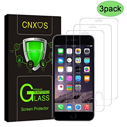 3 Pack-iPhone 6S Plus / 6 Plus Glass Screen Protector, CNXUS Tempered Glass Screen Protector for Apple iPhone 6S Plus, Anti Fingerprint, Bubble Free, Oil Stain Scratch Coating, Ultra Clear Film