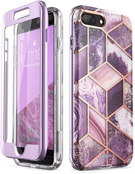 i-Blason Cosmo Glitter Clear Bumper Case for iPhone 8 Plus/iPhone 7 Plus (Ameth)