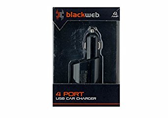 Blackweb 4 Port USB Car Charger 4 AMP