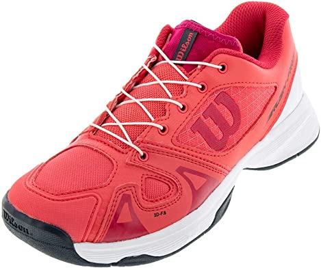 Wilson RUSH PRO JR QL Tennis Shoes, Paradise Pink/White/Barberry