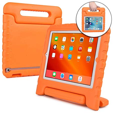 iPad 2, 3, 4 kids case, COOPER DYNAMO Heavy Duty Children's Rugged Tough Bumper Hard Protective Case Cover with Built-in Handle, Stand & Free Screen Protector for Apple iPad 2, 3, 4 (Orange)