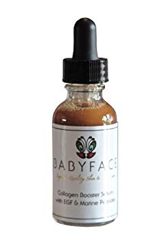 Babyface Collagen Building Essential Serum with EGF Growth Factor & Marine Peptides - Skin Recovery Serum 1oz Dropper