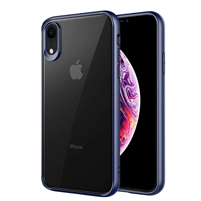 REALIKE Special Design iPhone XR Case, Full Shockproof Anti Scratch Hard PC Back Cover for iPhone XR