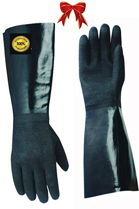 Artisan Griller BBQ Insulated Heat Resistant Cooking Gloves for Grill and Kitchen, 17 -Inch Length, Black (Size 10/XL)