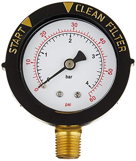 Pentair 190058 Pressure Gauge Replacement Pool/Spa Valve and Filter