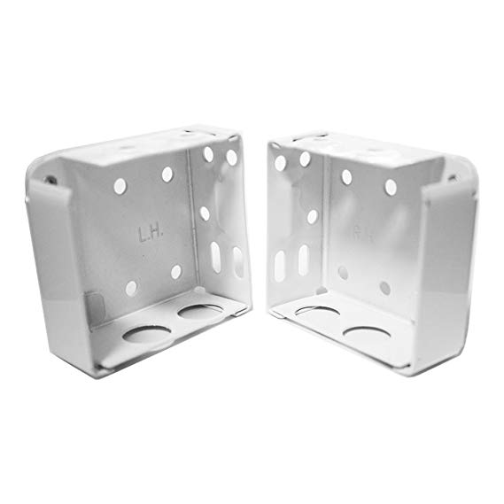 Delta Blinds Supply High Profile Box Mounting Bracket Set - White!