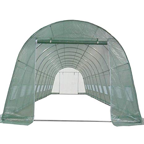 DELTA Canopies Greenhouse 33'x13'x7.5' - Large Heavy Duty Green House Walk in Hothouse 185 Pounds By