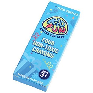 4-Pack Kid Fun Crayons - 72 packs