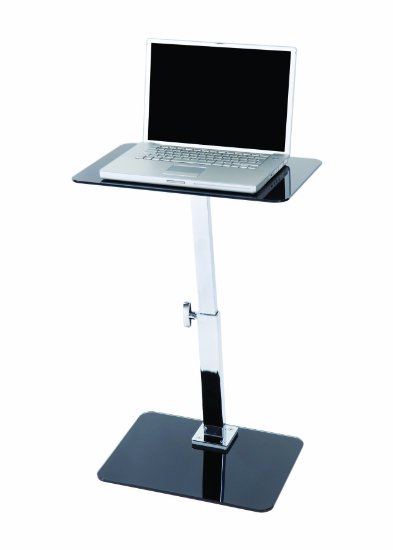 LEVV Adjustable Laptop Table - Black/ Chrome