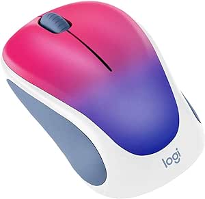 Logitech Design Collection Wireless Mouse - Blue Blush