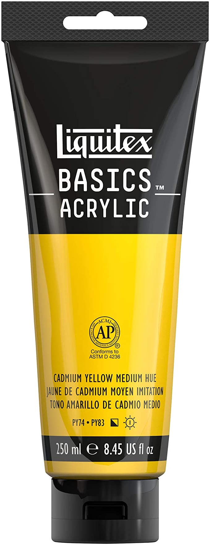 Liquitex BASICS Acrylic Paint, 8.45-oz tube, Cadmium Yellow Medium Hue
