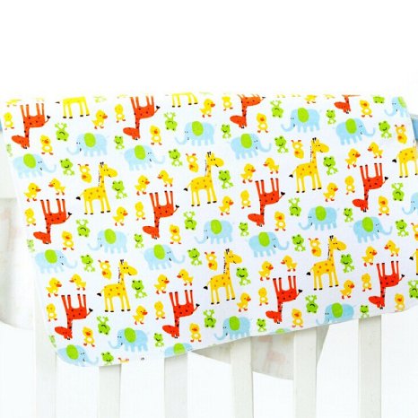 Mixmax Baby & Toddler Waterproof Bamboo Fiber Flannel Washable Diaper Changing Mat Pad for Baby Cribs,stroller (27"*31")