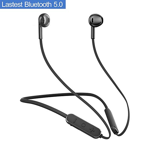 Bluetooth Headphones,GUSGU Bluetooth 5.0 Wireless Headphones with Microphone Waterproof Running Headphones,HD Stereo Bluetooth Wireless Earphones for Workout,Running,Gym (Comfy & Fast Pairing)