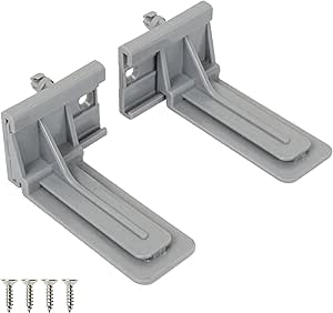 TOUCH Rear Mounting (5 Pairs, 10 Pcs) for 1/2 and 5/8 INCH Undermount Soft-Close Drawer Slides Socket, Drawer Track Back Mount Brackets for Face Frame Cabinets Drawer Gildes