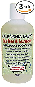 California Baby Shampoo & Body Wash - Tea Tree & Lavender, 8.5 oz (Pack of 3)