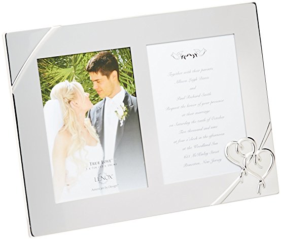 Lenox True Love Double Invitation Frame, 9-Inch