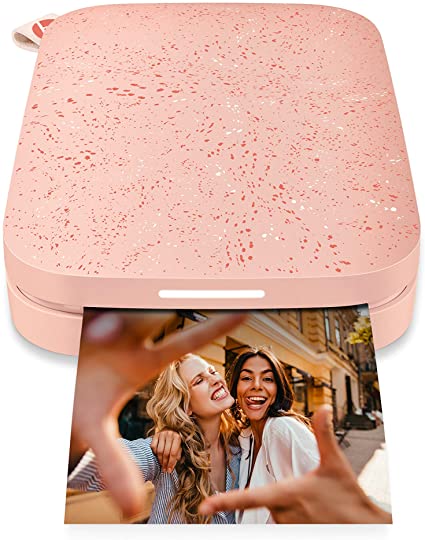 HP 1AS89A#B1H Sprocket Portable 2x3 inch Instant Photo Printer (Blush Pink) Print Pictures on Zink Sticky-Backed from your iOS & Android Device