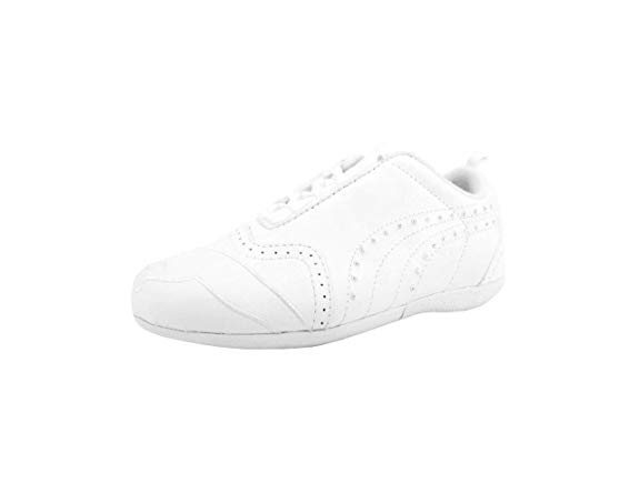 PUMA Girl Shoes Sela Diamond Rhinestone Little Kid White Sneakers