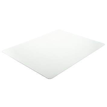 Deflecto EconoMat Clear Chair Mat, Low Pile Carpet Use, Rectangle, Straight Edge, 45 x 53 Inches, (CM11242)