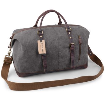 Canvas Leather Travel Tote Duffel Shoulder Handbag Bag CB1004