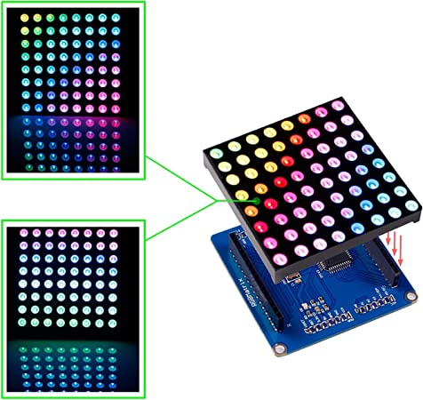 SunFounder Full Color RGB LED Matrix Driver Shield   RGB Matrix Screen Compatible with Arduino